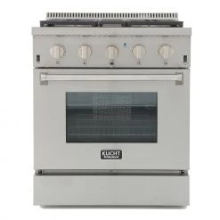 Kucht 30 In. 4.2 Cu. Ft. Freestanding Dual-Fuel Range In Stainless Steel (KRD306F)