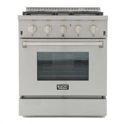 Kucht 30 In. 4.2 Cu. Ft. Freestanding Dual-Fuel Range In Stainless Steel (KRD306F)