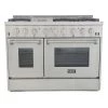 Kucht 48 In. 6.7 Cu. Ft. Freestanding Dual-Fuel Range In Stainless Steel (KRD486F)