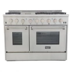 Kucht 48 In. 6.7 Cu. Ft. Freestanding Dual-Fuel Range In Stainless Steel (KRD486F)