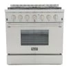 Shop By Brand Kucht 36 In. 5.2 Cu. Ft. Professional All Gas Range In Stainless Steel (KRG3618U)
