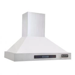 Shop By Brand Kucht Professional 36 In. Wall Mounted Hood In Stainless Steel With Color Options (KRH3615A)