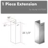 ZLINE Kitchen And Bath ZLINE 1-36 In. Chimney Extension For 9 Ft. To 10 Ft. Ceilings (1PCEXT-ALP70WL) Range Hood Accessories