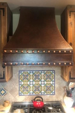 Premier Copper Products Shop By Brand Premier Copper 36 In. Correa Wall Mounted Range Hood In Hammered Copper