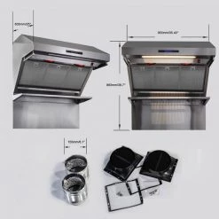 Shop By Brand Forno Savona - 36 In. Wall Mount Range Hood & Back Splash In Stainless Steel (FRHWM5029-36HB) 12 Shop By Brand Forno Savona - 36 In. Wall Mount Range Hood & Back Splash In Stainless Steel (FRHWM5029-36HB)
