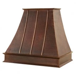 Premier Copper Products Shop By Brand Premier Copper 38 In. Euro Wall Mounted Range Hood In Hammered Copper