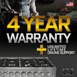 Kucht 36 In. 5.2 Cu. Ft. All Gas Range In Stainless Steel With Accents (KFX360)