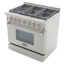 Kucht 36 In. 5.2 Cu. Ft. Freestanding Dual Fuel Range In Stainless Steel (KRD366F) Shop By Brand
