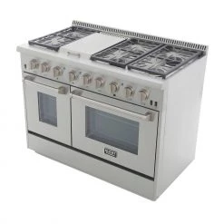 Kucht 48 In. 6.7 Cu. Ft. Freestanding Dual-Fuel Range In Stainless Steel (KRD486F)