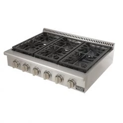 Kucht 36 In. 6 Burner Gas Stovetop In Stainless Steel (KRT361GU) Shop By Brand