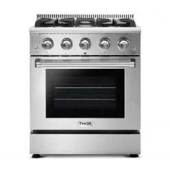 THOR Kitchen 30 Inch Professional Gas Range In Stainless Steel