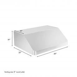 ZLINE Kitchen And Bath ZLINE Alpine Series Ducted Under Cabinet Range Hood In Stainless Steel (ALP10UC)