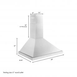 ZLINE Kitchen And Bath ZLINE Alpine Series Ducted Wall Mount Range Hood In Stainless Steel (ALP10WL) Shop By Brand