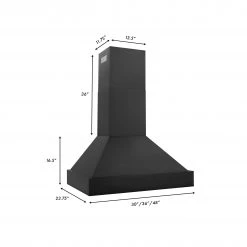ZLINE Kitchen And Bath ZLINE Black Stainless Steel Wall Mount Range Hood (BS655N) Shop By Brand