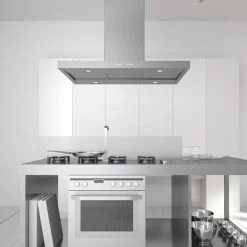 Shop By Brand Faber Bella Isola Island Mount Range Hood With Size Options In Stainless Steel