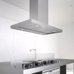 Shop By Brand Faber Bella Isola Island Mount Range Hood With Size Options In Stainless Steel
