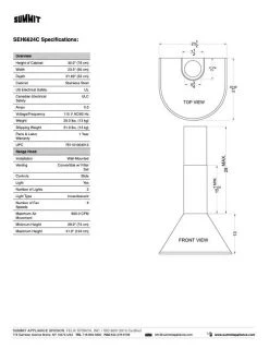 Summit Appliances Shop By Brand SUMMIT 24
