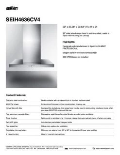 Summit Appliances SUMMIT Island Range Hood