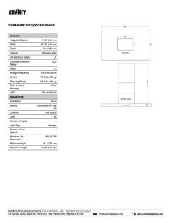 Summit Appliances SUMMIT Island Range Hood