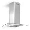 Shop By Brand Forté Cortivo Wall Mount Glass Canopy Range Hood With 600 CFM In Stainless Steel