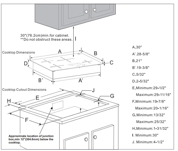 Forno Lecce - 30" 4 Burner Induction Cooktop In Black Glass (FCTIN0545-30) 6 Forno Lecce - 30" 4 Burner Induction Cooktop In Black Glass (FCTIN0545-30)