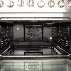 Forno Galiano Gold Professional- 36 In. 5.36 Cu. Ft. Freestanding Dual Fuel Range With Gas Stove And Electric Oven In Stainless Steel (FFSGS6156-36) Shop By Brand