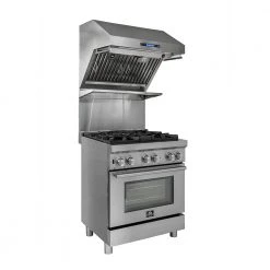 Forno Savona - 30 In. Wall Mount Range Hood And Back Splash With Red Light Warmer And Shelf (FRHWM5029-30HB) 10 Forno Savona - 30 In. Wall Mount Range Hood And Back Splash With Red Light Warmer And Shelf (FRHWM5029-30HB)