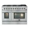 Shop By Brand Forno Galiano Professional 48 In. 6.58 Cu. Ft. Range With Gas Stove And Gas Oven In Stainless Steel (FFSGS6244-48)