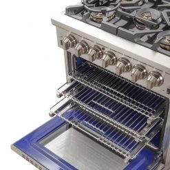 Forno Capriasca 30 In. 4.32 Cu. Ft. Professional Range With Gas Stove And Gas Oven In Stainless Steel (FFSGS6260-30) Shop By Brand