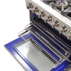 Shop By Brand Forno Capriasca 36 In. 5.36 Cu. Ft. Professional Freestanding Range With Gas Stove And Gas Oven (FFSGS6260-36)