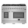 Forno Capriasca - 48 In. 6.58 Cu. Ft. Professional Freestanding All Gas Range (FFSGS6260-48)