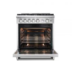 Forno Lseo - Professional 30 In. 4.23 Cu. Ft. Freestanding Range With Gas Stove And Gas Oven (FFSGS6275-30)