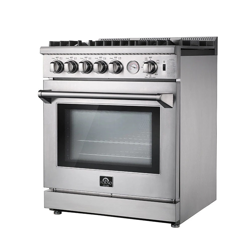 Forno Lseo - Professional 30 In. 4.23 Cu. Ft. Freestanding Range With Gas Stove And Gas Oven (FFSGS6275-30) 4 Forno Lseo - Professional 30 In. 4.23 Cu. Ft. Freestanding Range With Gas Stove And Gas Oven (FFSGS6275-30)