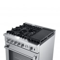 Forno Lazio 30 In. 4.23 Cu. Ft. All Gas Range With 5 Sealed Burner, Air Fryer, And Griddle In Stainless Steel (FFSGS6276-30) Shop By Brand