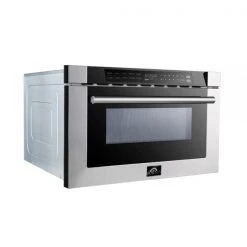 Forno 24 In. 1.2 Cu. Ft. Built-In Microwave Drawer In Stainless Steel (FMWDR300024) Microwaves
