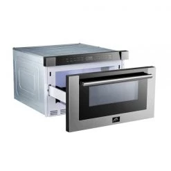 Forno 24 In. 1.2 Cu. Ft. Built-In Microwave Drawer In Stainless Steel (FMWDR300024) Microwaves
