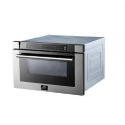 Forno 24 In. 1.2 Cu. Ft. Built-In Microwave Drawer In Stainless Steel (FMWDR300024) Microwaves