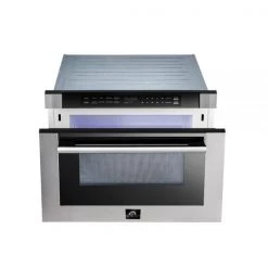 Forno 24 In. 1.2 Cu. Ft. Built-In Microwave Drawer In Stainless Steel (FMWDR300024) Microwaves