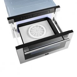 Forno 24 In. 1.2 Cu. Ft. Built-In Microwave Drawer In Stainless Steel (FMWDR300024) Microwaves