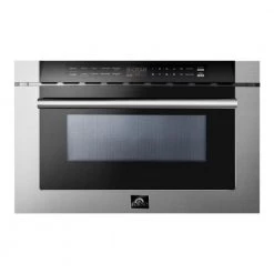 The Range Hood Store 20 Forno 24 In. 1.2 Cu. Ft. Built-In Microwave Drawer In Stainless Steel (FMWDR300024) Microwaves