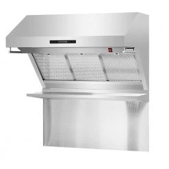 Shop By Brand Forno Savona - 36 In. Wall Mount Range Hood & Back Splash In Stainless Steel (FRHWM5029-36HB)