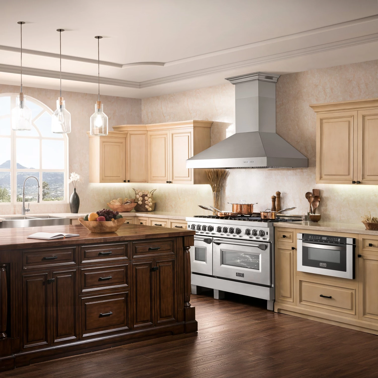 ZLINE Kitchen And Bath Shop By Brand ZLINE Professional Wall Mount Range Hood In Stainless Steel With Built-in ZLINE CrownSound Bluetooth Speakers (697CRN-BT) 2 ZLINE Kitchen And Bath Shop By Brand ZLINE Professional Wall Mount Range Hood In Stainless Steel With Built-in ZLINE CrownSound Bluetooth Speakers (697CRN-BT)