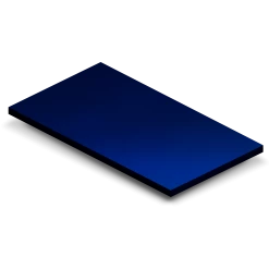 ZLINE Kitchen And Bath 3 X 5 Blue Gloss Sample (CS-BG) Range Hood Finish Samples