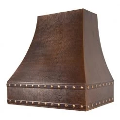 Premier Copper Products Shop By Brand Premier Copper 36 In. Correa Wall Mounted Range Hood In Hammered Copper