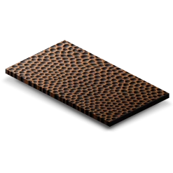 ZLINE Kitchen And Bath 3 X 5 Hand-Hammered Copper Sample (CS-H) Range Hood Finish Samples