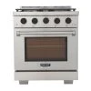 Shop By Brand Kucht 30 In. 4.2 Cu. Ft. All Gas Range In Stainless Steel And Accents (KFX300)