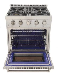 Shop By Brand Kucht 30 In. 4.2 Cu. Ft. All Gas Range In Stainless Steel And Accents (KFX300)
