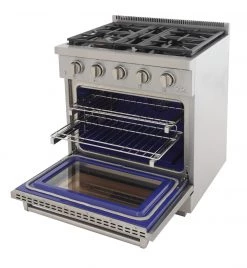 Shop By Brand Kucht 30 In. 4.2 Cu. Ft. All Gas Range In Stainless Steel And Accents (KFX300)