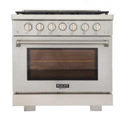 Kucht 36 In. 5.2 Cu. Ft. All Gas Range In Stainless Steel With Accents (KFX360)