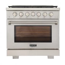 Kucht 36 In. 5.2 Cu. Ft. All Gas Range In Stainless Steel With Accents (KFX360)
